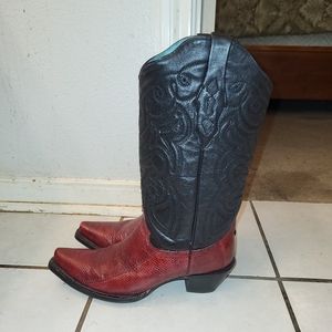 Corral Black/Red boots 9.5M